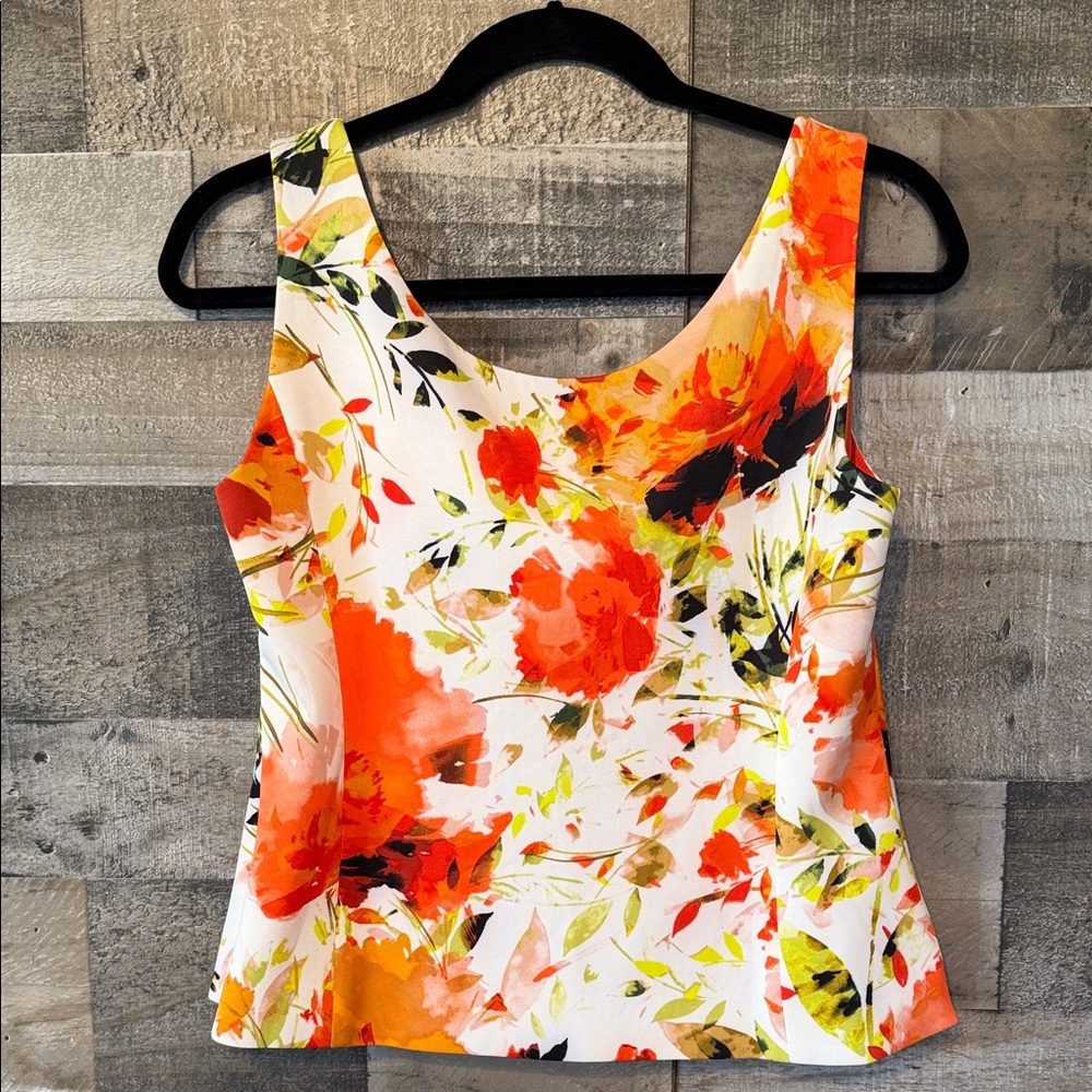 Kasper Floral Tank Top Size 4P - Picture 13 of 14